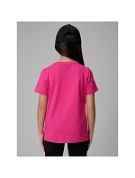 Dievčenské jednofarebné tričko 4F 4FJRSS26TTSHF3554-12S deti