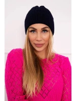 Tenká čiapka Wioletta K251 námornícka modrá