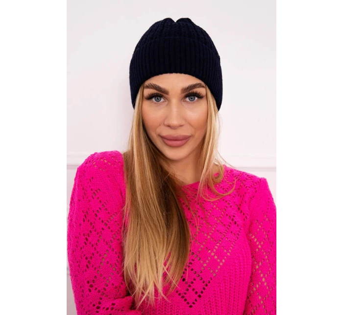 Tenká čiapka Wioletta K251 námornícka modrá