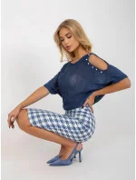 Dámská sukně LK SD  modrá  model 18178511 - FPrice