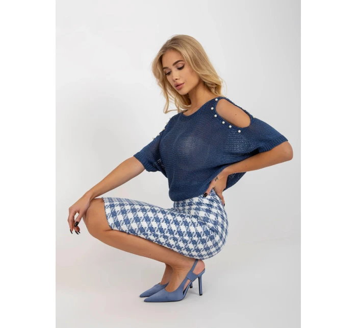 Dámská sukně LK SD  modrá  model 18178511 - FPrice