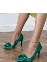 Dámske lodičky na podpätku FB-302 Green - Lovit