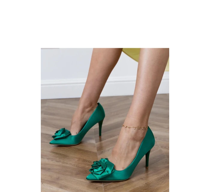 Dámske lodičky na podpätku FB-302 Green - Lovit