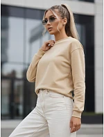 SWAN dámska bavlnená mikina béžová FashionStreet BY1291 SWAN dámska bavlnená mikina béžová FashionStreet BY1291