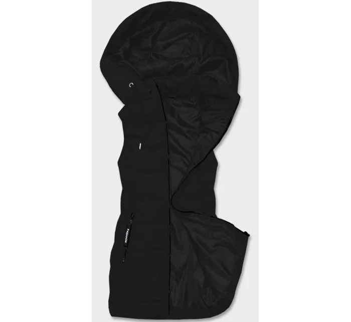 Černá dámská vesta s kapucí model 18141057 - S'WEST