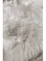 Dámská zimní bunda v ecru barvě s páskem model 21246685 - J.STYLE