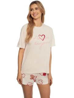 Dámske pyžamo 41309 Amour pink - HENDERSON