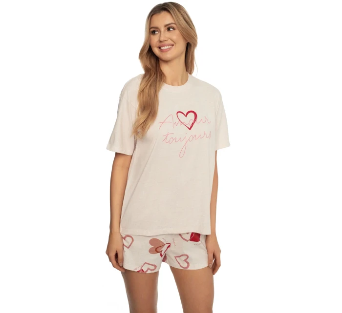 Dámske pyžamo 41309 Amour pink - HENDERSON Dámske pyžamo 41309 Amour pink - HENDERSON