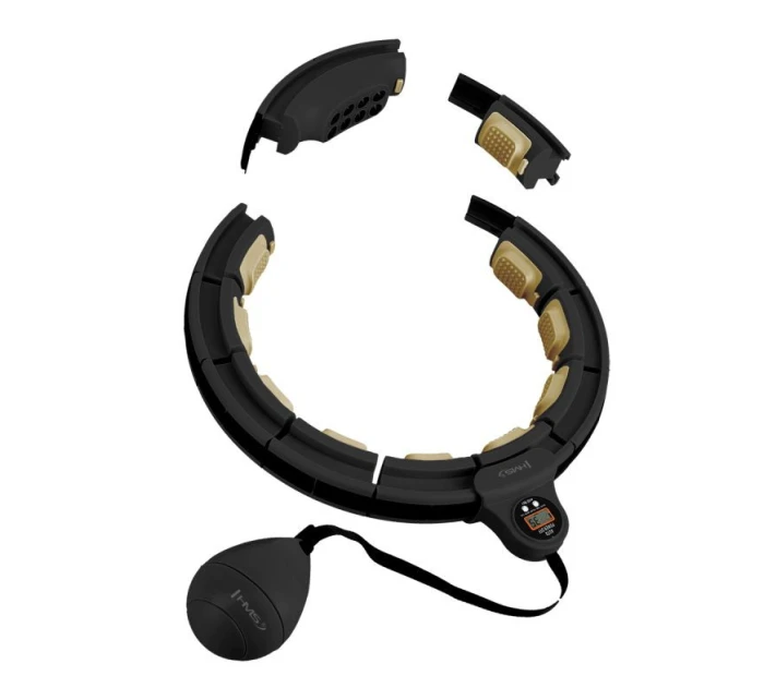 Čierna/zlatá HHM13 Magnetický set Hula Hop s počítadlom HMS + BR163 Čierny pás na chudnutie Čierna/zlatá HHM13 Magnetický set Hula Hop s počítadlom HMS + BR163 Čierny pás na chudnutie
