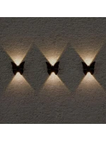 SOLÁRNE NÁSTENNÉ SVIETIDLO BUTTERFLY 2LED
