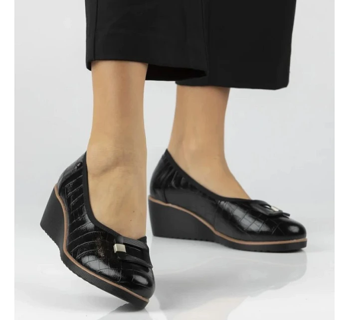 Skórzane  na czarne Filippo BK model 22087078 - Hikvision