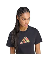 Dámské tričko adidas Floral Regular Graphic, černé, KT2766 Dámské tričko adidas Floral Regular Graphic, černé, KT2766