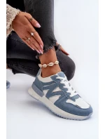 Dámské džínové tenisky z ekokůže modré model 21657606 - Boto