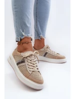Dámské kožené tenisky D&A model 21659731 béžové - S.Barski