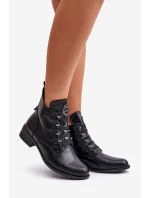 Nízké boty s podšívkou na zip s ozdobou černé model 21672290 - Boto Nízké boty s podšívkou na zip s ozdobou černé model 21672290 - Boto