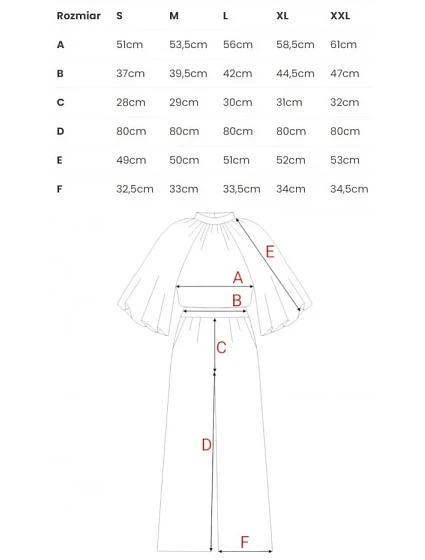 Kombinéza s širokými rukávy a zády  modrá model 20966219 - STYLOVE