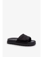 Dámske papuče na platforme Big Star Black