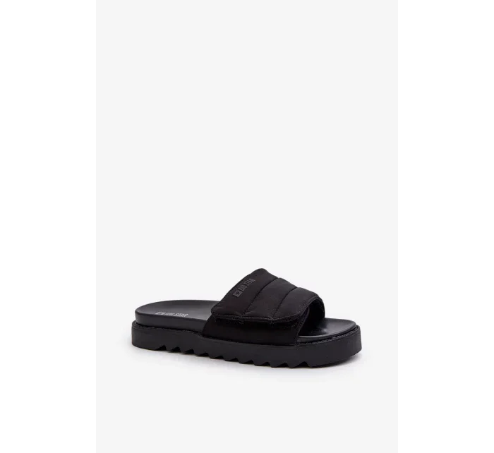 Dámske papuče na platforme Big Star Black