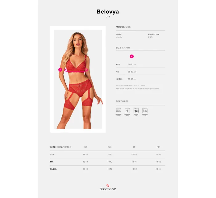 Vášnivá podprsenka Belovya bra - Obsessive