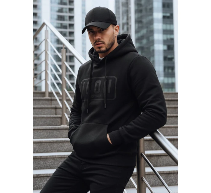 Pánská zateplená mikina s potiskem černá Dstreet model 21992994 - FashionStreet Pánská zateplená mikina s potiskem černá Dstreet model 21992994 - FashionStreet