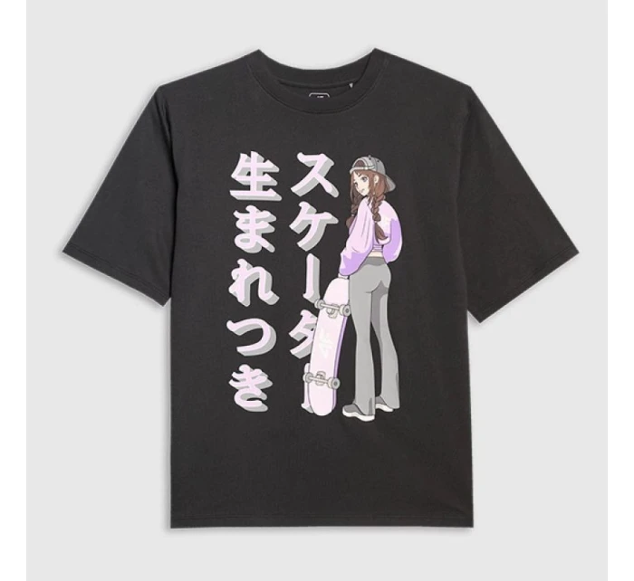 Dívčí tričko oversize s potiskem model 21736418 - 4F