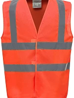 Bezpečnostná vesta Yoko HVW 100 Hi-Vis 79.W100, oranžová, vysoká viditeľnosť