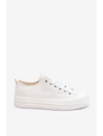 Nízké šněrovací tenisky Big Star model 21610403 Bílé - Big Star Shoes