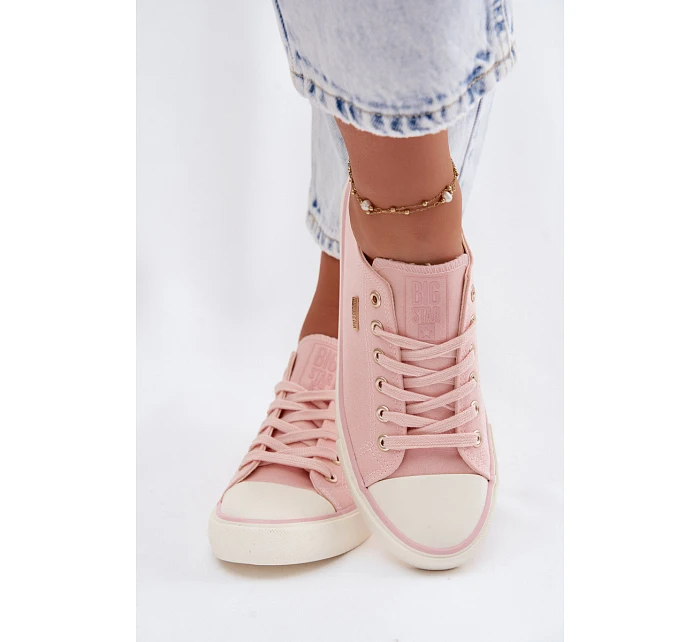 Dámské Nízké Tenisky Růžové Big Star model 22100959 - Big Star Shoes