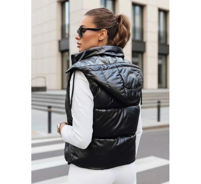 Dámska prešívaná vesta OSHE čierna FashionStreet TY3706