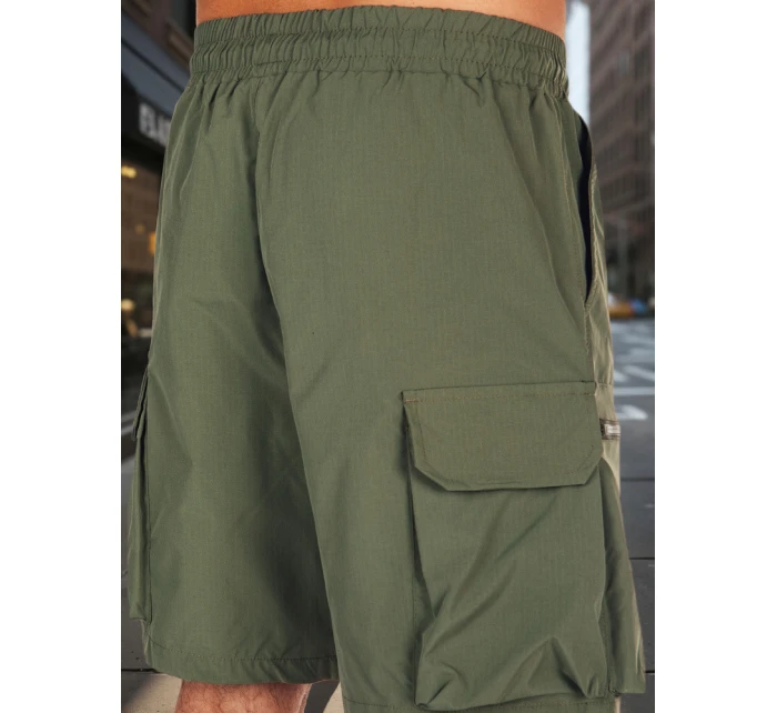 Pánské látkové bojové šortky zelené Dstreet model 21988604 - FashionStreet