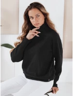 Dámský svetr s polovičním rolákem černý Dstreet model 21991033 - FashionStreet Dámský svetr s polovičním rolákem černý Dstreet model 21991033 - FashionStreet
