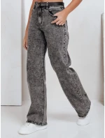 Dámske široké čierne džínsy Dstreet UY2747