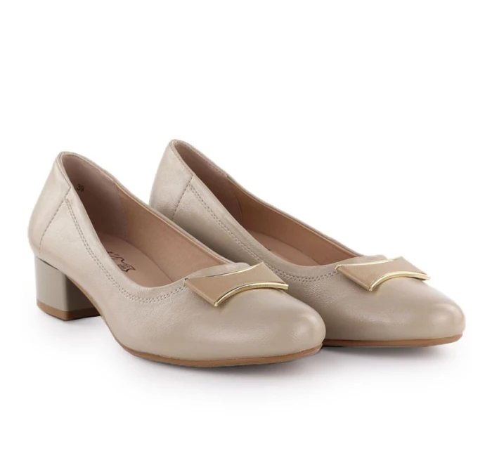 Dámske béžové lodičky Jezzi 200-15