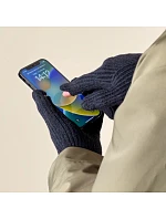 Pletené rukavice na telefon s výřezem na model 22083387 černé - Hurtel