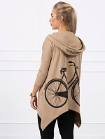 Mikina s potlačou kolesa camel