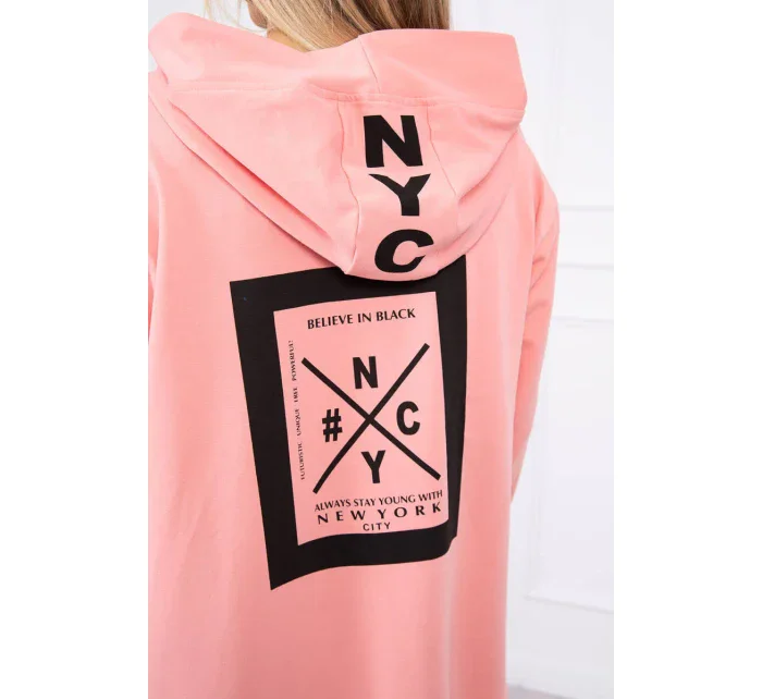 Nadmerná šedá bunda s kapucňou Morel