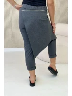 Punto Milano Zimní kalhoty s ozdobným zipem Grafit Punto Milano Zimní kalhoty s ozdobným zipem Grafit