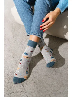 Ponožky model 19062745 Melange Light Grey - Steven