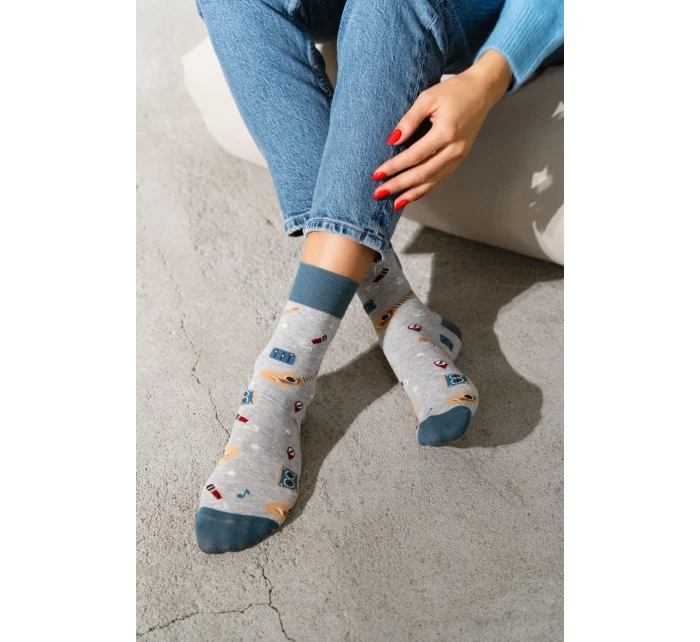 Ponožky model 19062745 Melange Light Grey - Steven