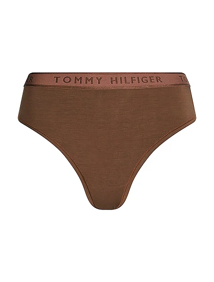 Dámske modalové tangá s vysokým pásom UW0UW03812-GTR - Tommy Hilfiger