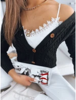 RIGLA dámsky sveter čierny FashionStreet MY1633