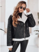 Dámská bunda z ovčí kůže černá Dstreet model 21991676 - FashionStreet