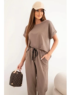 Bavlnená blúzka + nohavice fango