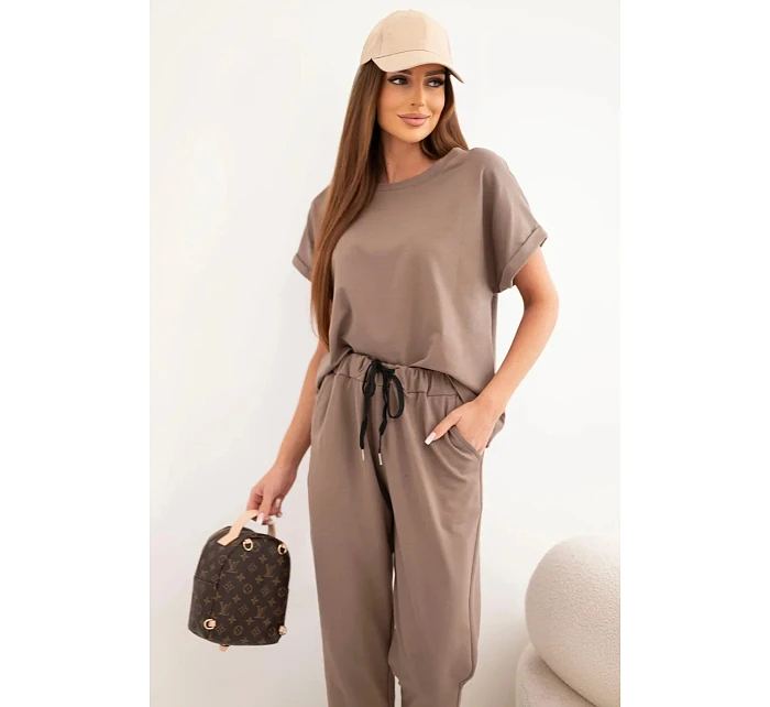 Bavlnená blúzka + nohavice fango