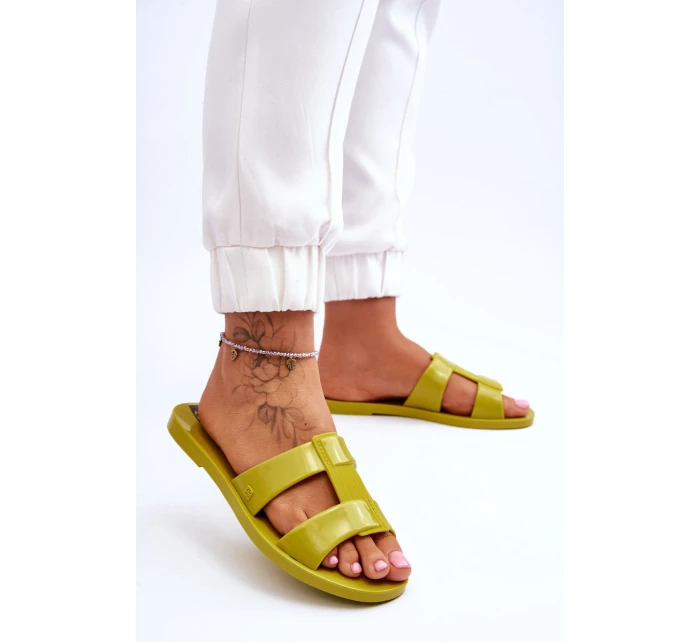 Módní pantofle  zelená model 21615460 - Zaxy