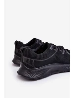 Klasyczne Męskie Sportowe Buty Sznurowane Czarne Jasper