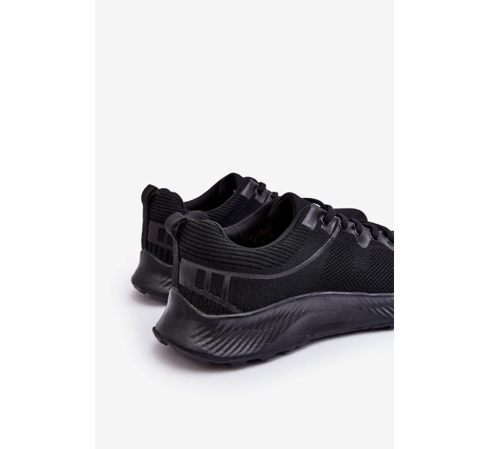 Klasyczne Męskie Sportowe Buty Sznurowane Czarne Jasper