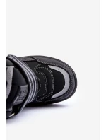 Dziecięce Ocieplane Śniegowce Na Rzepy Czarne Big Star MM374129