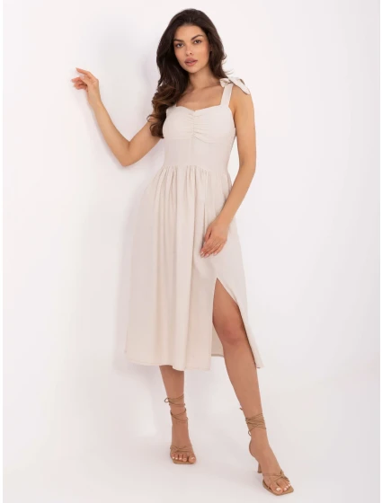 Sukienka MI SK model 21185791 beżowy - FPrice