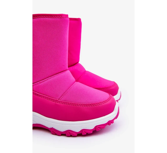 Dětské zateplené sněhule na suchý zip Pink Big Star Dětské zateplené sněhule na suchý zip Pink Big Star